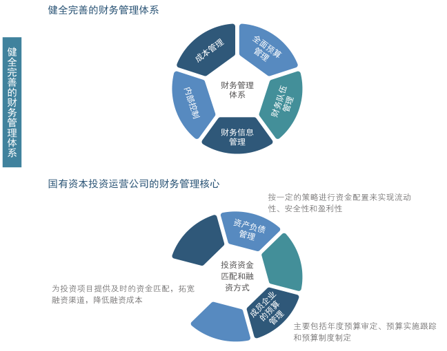 重點針對資產(chǎn)負(fù)債、投資項目資金匹配和融資方式、成員企業(yè)預(yù)算管理情況等構(gòu)建全面財務(wù)管控體系，實現(xiàn)企業(yè)財務(wù)的戰(zhàn)略管理